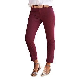 Lascana Women's Skinny Leg Cropped Pants