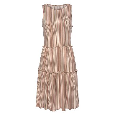 Lascana Women's Flowy Tiered Dress
