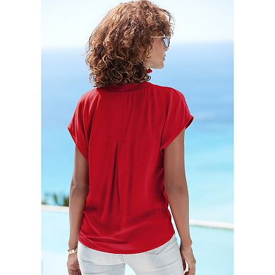 Lascana Women's Button Detail Blouse