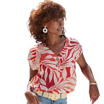 Lascana Women's Button Detail Blouse