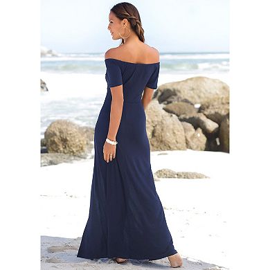 Lascana Women's Off Shoulder Maxi Dress