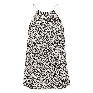 Lascana Women's Braided Strap Print Top