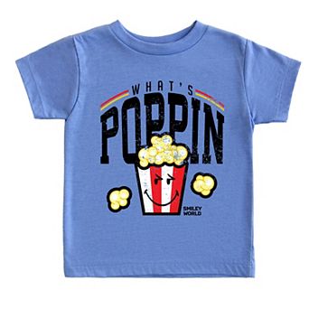SmileyWorld What's Poppin - Toddler Short Sleeve Graphic T-Shirt