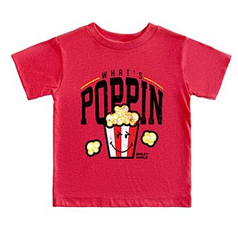 SmileyWorld What's Poppin - Toddler Short Sleeve Graphic T-Shirt