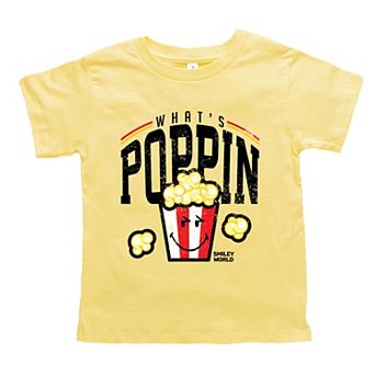 SmileyWorld What's Poppin - Toddler Short Sleeve Graphic T-Shirt