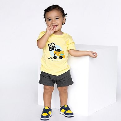 SmileyWorld Let's Go Dump Truck - Toddler Short Sleeve Graphic T-Shirt