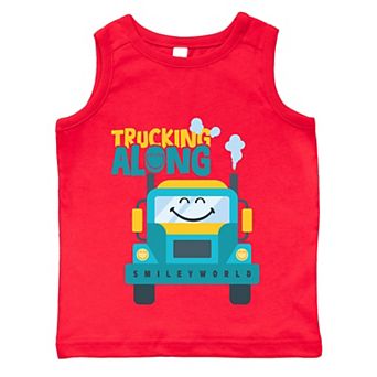 SmileyWorld Trucking Along - Toddler Graphic Tank