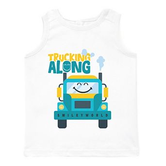 SmileyWorld Trucking Along - Toddler Graphic Tank