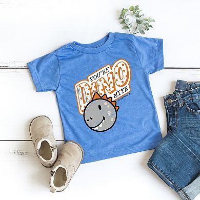 SmileyWorld You're Dino-Mite - Toddler Short Sleeve Graphic T-Shirt