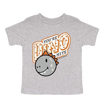 SmileyWorld You're Dino-Mite - Toddler Short Sleeve Graphic T-Shirt