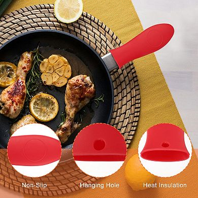 Silicone Hot Handle Holders, Cast Iron Skillet Handle Covers Silicone Pan Handle Sleeve