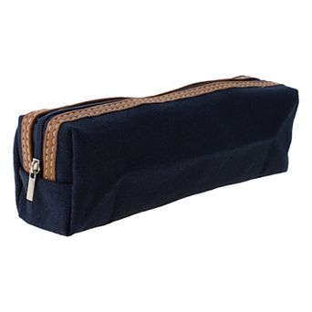 Pencil Pen Case, Pencil Holders, Canvas Pencil Pouch, Portable Stationery Bag 7.87"x2.36"x1.97"