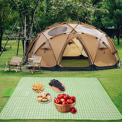 Waterproof Beach Blanket, Lightweight Picnic Mat with Handle 59.06"x78.74"