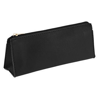 Pencil Pen Case, Faux Leather Pencil Pouch, Portable Zipper Pencil Case 7.87"x1.97"x3.15"