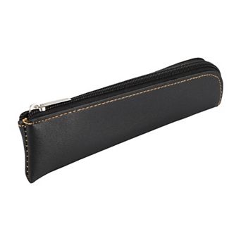 Pencil Pen Case, Pencil Holder, Faux Leather Pencil Pouch, Portable Zipper Pencil Case 7.87"x1.57"