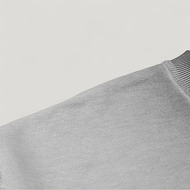 Men's Oversized Crew Neck Long Sleeve Sweatshirt with Dropped Shoulders and Relaxed Fit