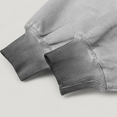 Men's Oversized Crew Neck Long Sleeve Sweatshirt with Dropped Shoulders and Relaxed Fit