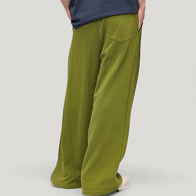 Men's Drawstring Waist Relaxed Fit Wide Leg Casual Sweatpants