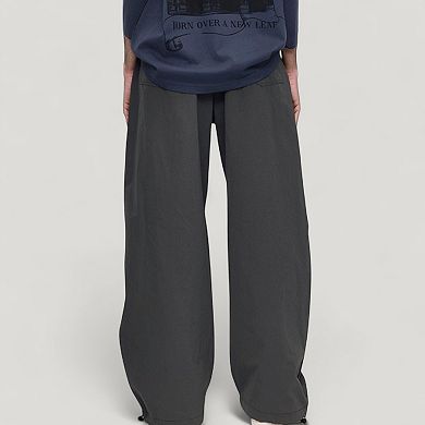 Men's Wide Leg Relaxed Fit Drawstring Waist Casual Sweatpants