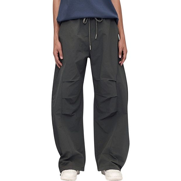 Men's Wide Leg Relaxed Fit Drawstring Waist Casual Sweatpants