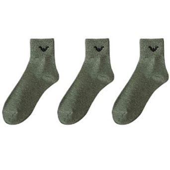 Women's 3-Pack Crew Socks with Ribbed Cuffs in Festive Halloween Design