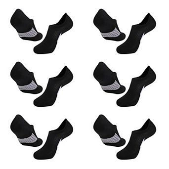 Men's 6 pk Breathable No - Show Athletic Socks