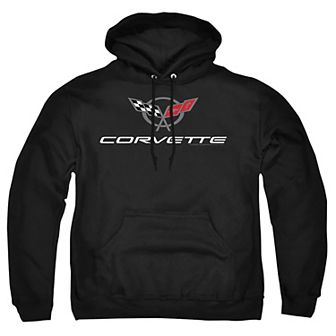 Big & Tall Corvette Modern Emblem Graphic Pullover Hoodie