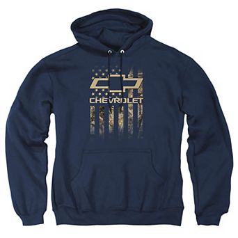 Big & Tall Chevrolet Camo Flag Graphic Pullover Hoodie