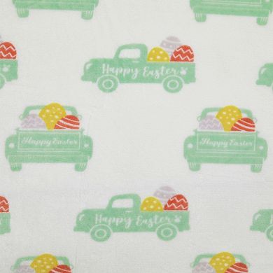Kate Aurora Multi Easter Pick Up Trucks Ultra Soft and Plush Oversized Accent Throw Blanket