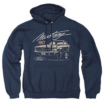 Big & Tall American Muscle Mustang Graphic Pullover Hoodie