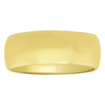 Men's Jewelry Nation 14k Gold over Sterling Silver 8 mm High Polish Band