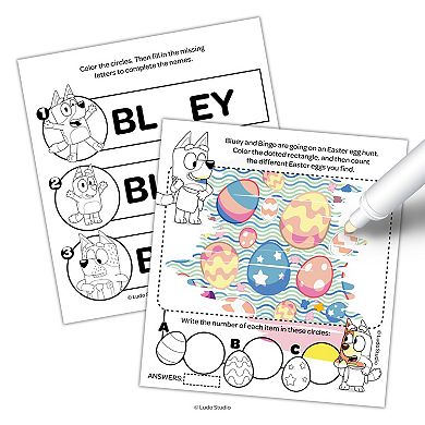 Bluey Easter Imagine Ink Coloring Book & Marker Set