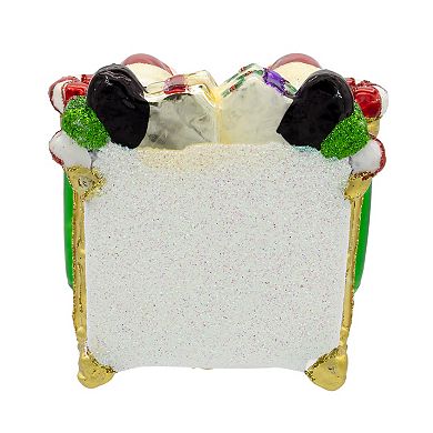 Kurt Adler Glass Santa On Throne Christmas Ornament