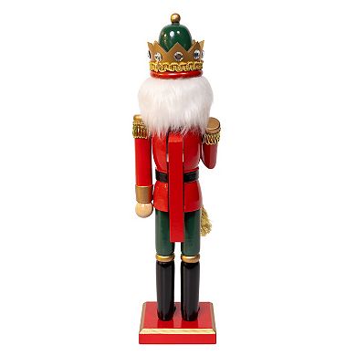 Kurt Adler Nutcracker Figurine Table Decor 15-Inch With Horn