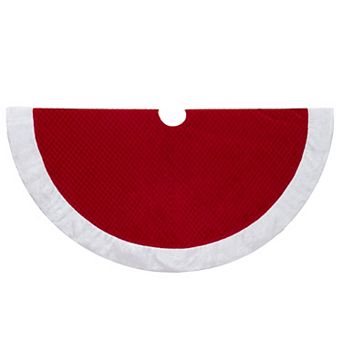 Kurt Adler 50-Inch Faux Fur Border Christmas Tree Skirt