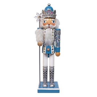 Kurt Adler Nutcracker Figurine Table Decor 15-Inch with Glitter Accents