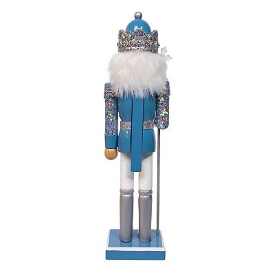 Kurt Adler Nutcracker Figurine Table Decor 15-Inch with Glitter Accents