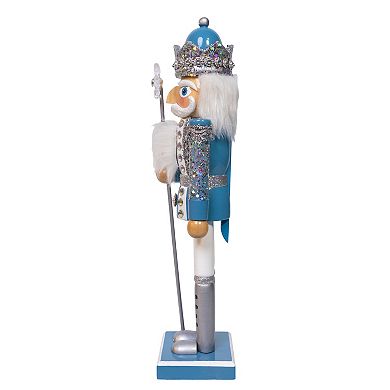 Kurt Adler Nutcracker Figurine Table Decor 15-Inch with Glitter Accents