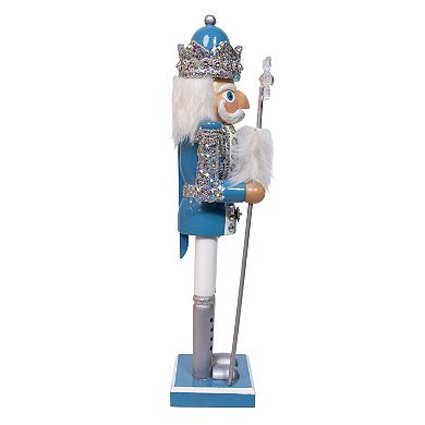 Kurt Adler Nutcracker Figurine Table Decor 15-Inch with Glitter Accents