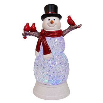 Kurt Adler Battery Operated LED Glitter Snowman Table Decor