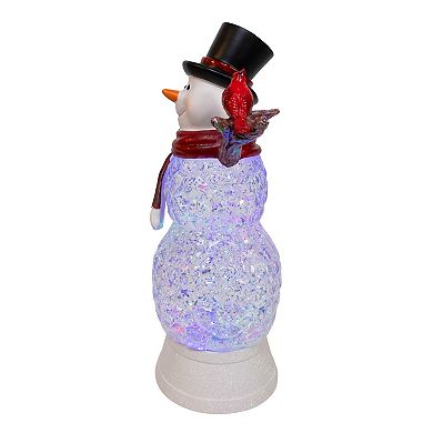 Kurt Adler Battery Operated LED Glitter Snowman Table Decor