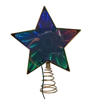 Kurt Adler 11.5-Inch 22-Light Infinity Effect Christmas Tree Topper