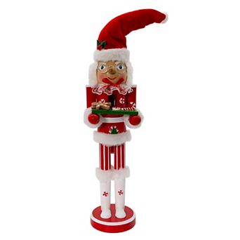 Kurt Adler 15-Inch Wooden Mrs. Claus Nutcracker Figurine Table Decor