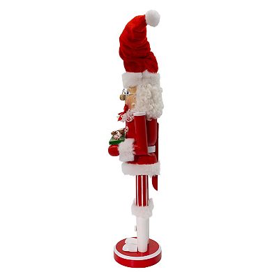 Kurt Adler 15-Inch Wooden Mrs. Claus Nutcracker Figurine Table Decor