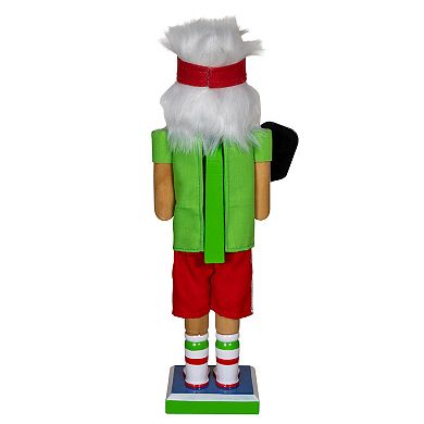 Kurt Adler 12-Inch Pickleball Nutcracker Figurine Table Decor