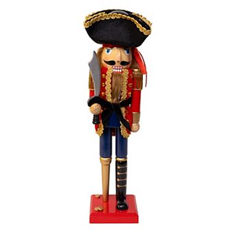 Kurt Adler 15-Inch Pirate Nutcracker Figurine Table Decor