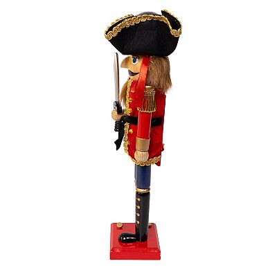 Kurt Adler 15-Inch Pirate Nutcracker Figurine Table Decor