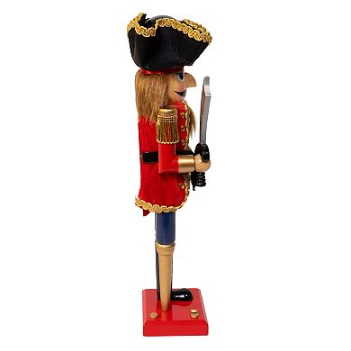 Kurt Adler 15-Inch Pirate Nutcracker Figurine Table Decor
