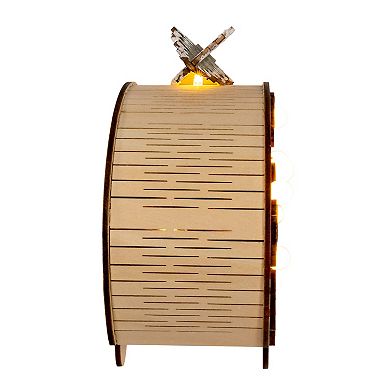 Kurt Adler Battery Operated Lighted Wooden Camper Van Table Decor