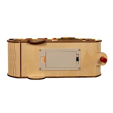 Kurt Adler Battery Operated Lighted Wooden Camper Van Table Decor